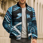 Adelaide Strikers Cricket Bomber Puffer Jacket Australian Cricket Mascot - Modern Indigenous Style