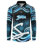 Adelaide Strikers Cricket Button Sweatshirt Australian Cricket Mascot - Modern Indigenous Style