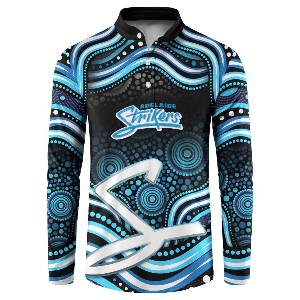 Adelaide Strikers Cricket Button Sweatshirt Australian Cricket Mascot - Modern Indigenous Style