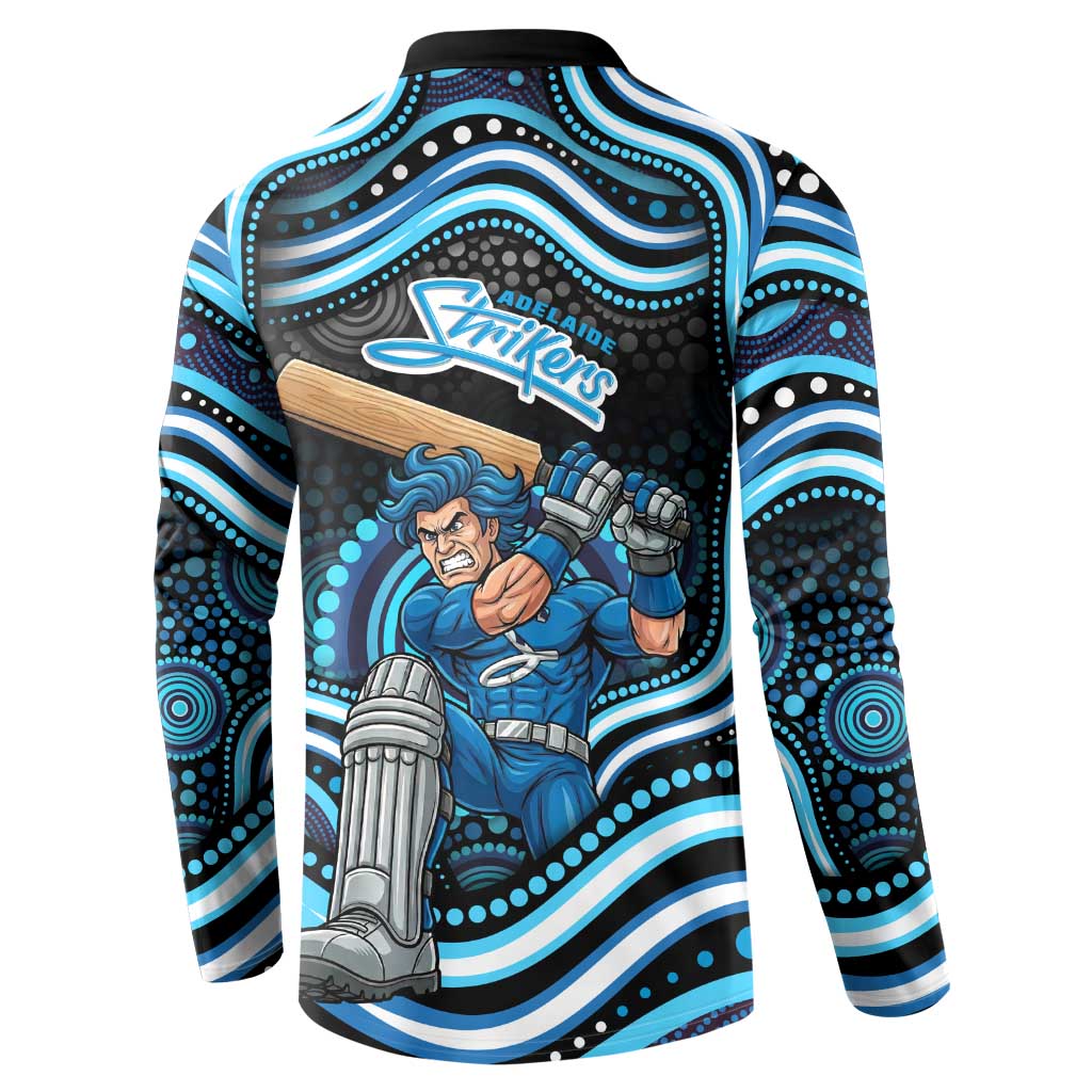 Adelaide Strikers Cricket Button Sweatshirt Australian Cricket Mascot - Modern Indigenous Style