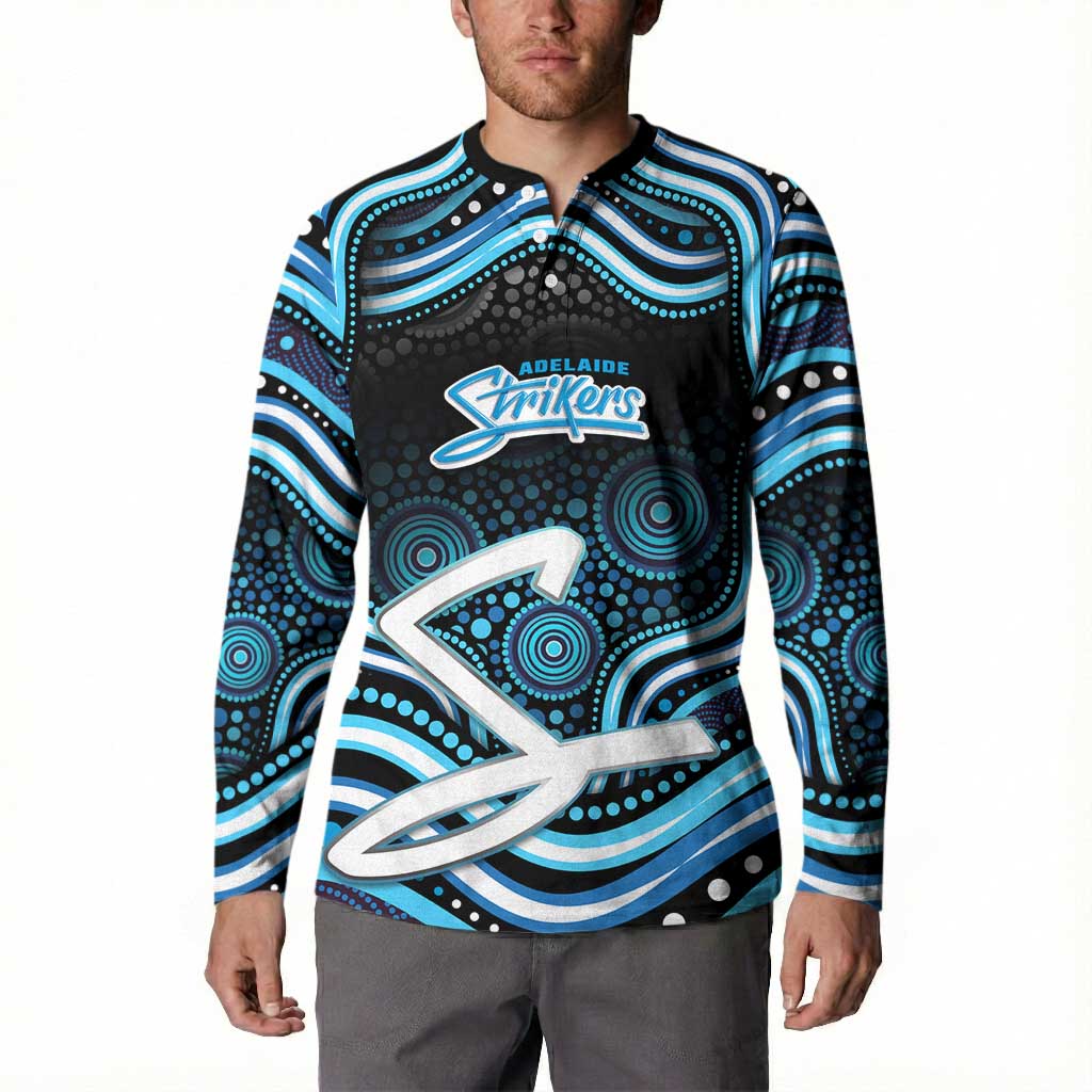 Adelaide Strikers Cricket Button Sweatshirt Australian Cricket Mascot - Modern Indigenous Style