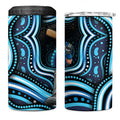 Adelaide Strikers Cricket 4 in 1 Can Cooler Tumbler Australian Cricket Mascot - Modern Indigenous Style
