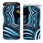 Adelaide Strikers Cricket 4 in 1 Can Cooler Tumbler Australian Cricket Mascot - Modern Indigenous Style