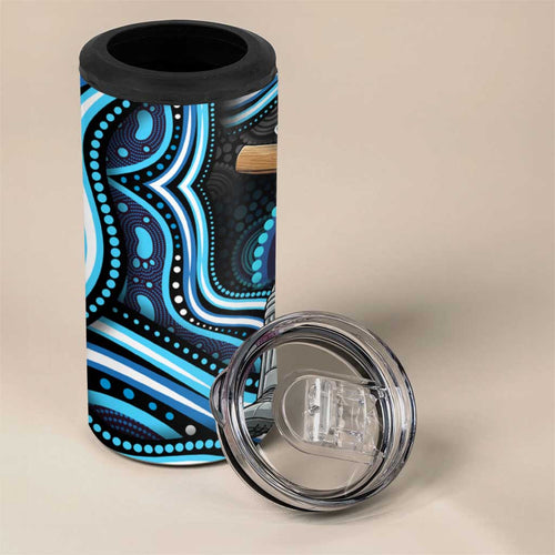 Adelaide Strikers Cricket 4 in 1 Can Cooler Tumbler Australian Cricket Mascot - Modern Indigenous Style