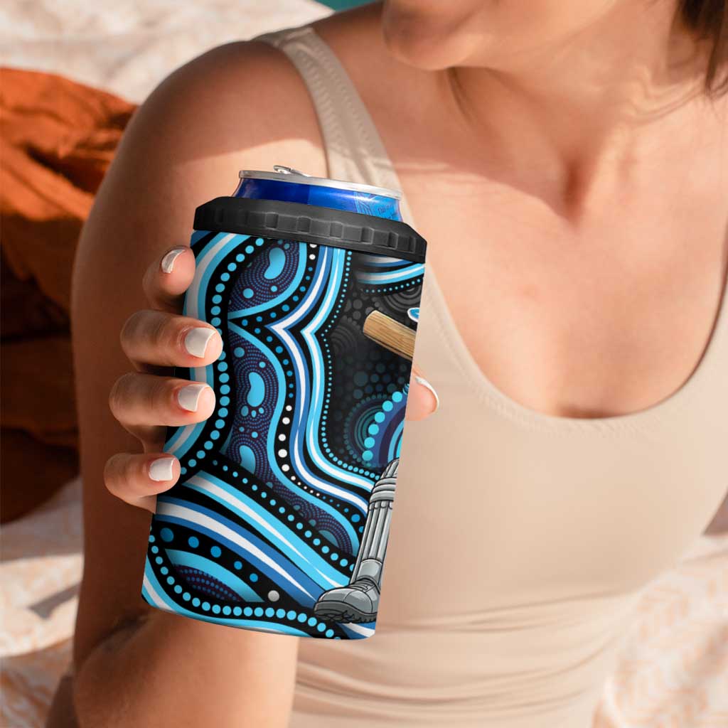 Adelaide Strikers Cricket 4 in 1 Can Cooler Tumbler Australian Cricket Mascot - Modern Indigenous Style