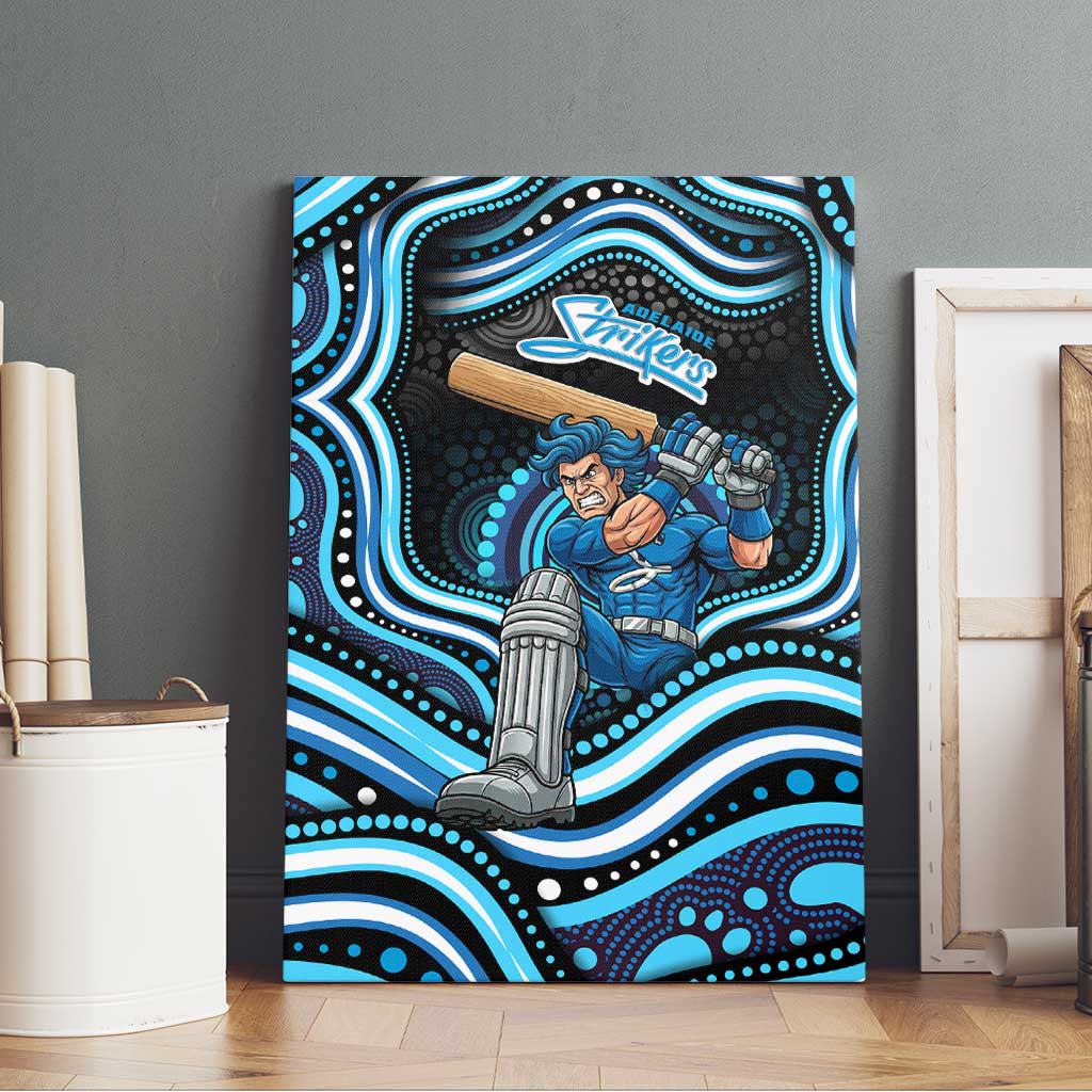 Adelaide Strikers Cricket Canvas Wall Art Australian Cricket Mascot - Modern Indigenous Style