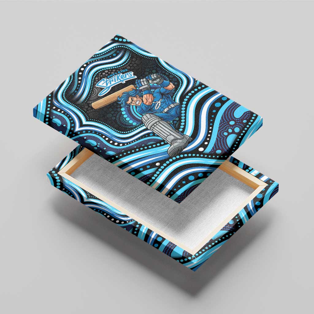 Adelaide Strikers Cricket Canvas Wall Art Australian Cricket Mascot - Modern Indigenous Style