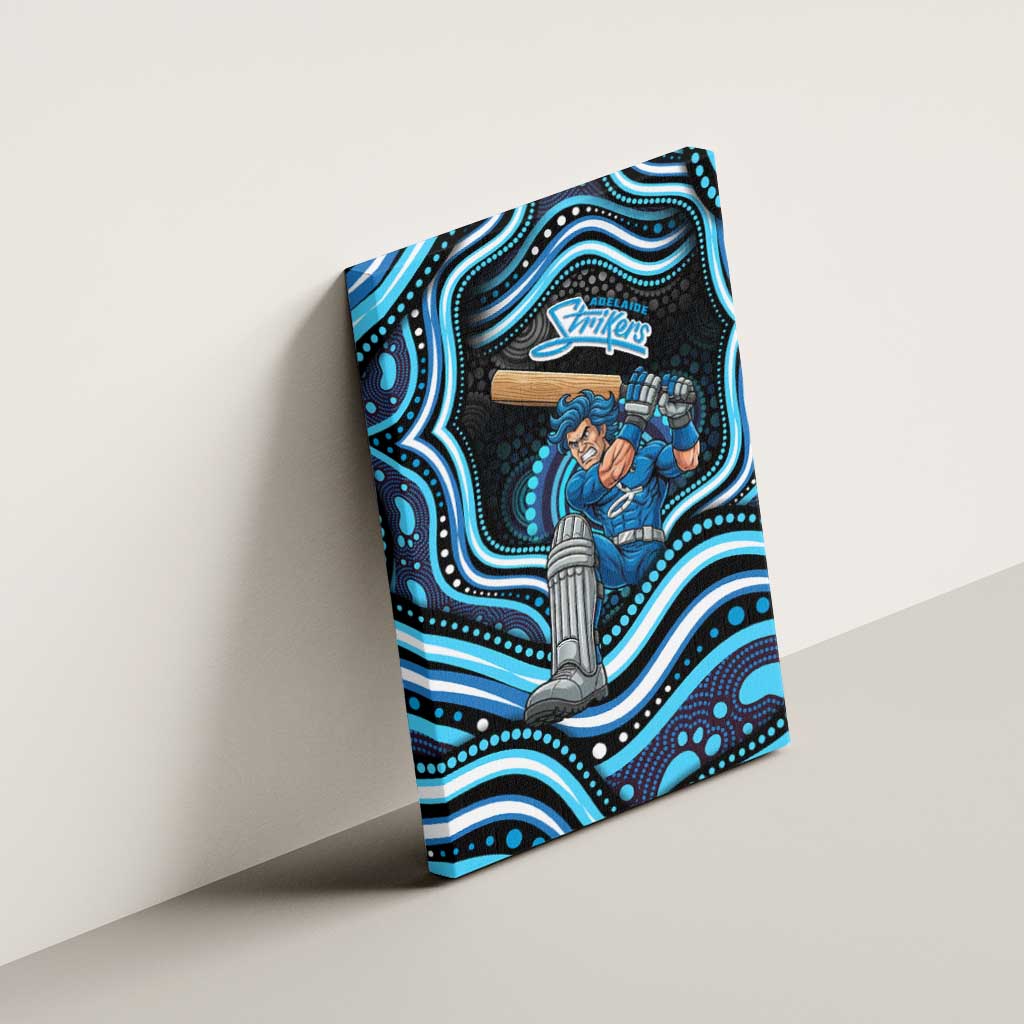 Adelaide Strikers Cricket Canvas Wall Art Australian Cricket Mascot - Modern Indigenous Style