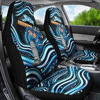 Adelaide Strikers Cricket Car Seat Cover Australian Cricket Mascot - Modern Indigenous Style