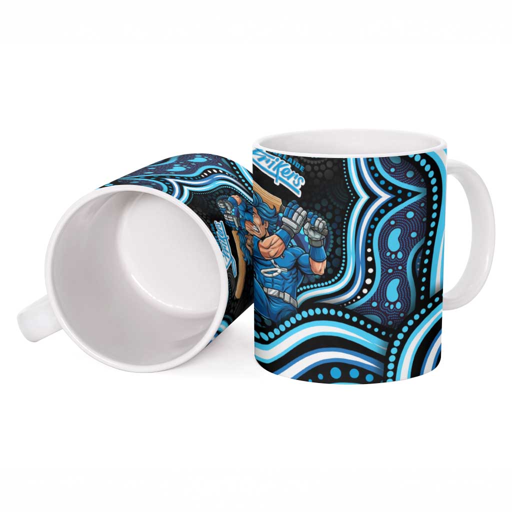 Adelaide Strikers Cricket Ceramic Mug Australian Cricket Mascot - Modern Indigenous Style
