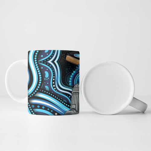 Adelaide Strikers Cricket Ceramic Mug Australian Cricket Mascot - Modern Indigenous Style