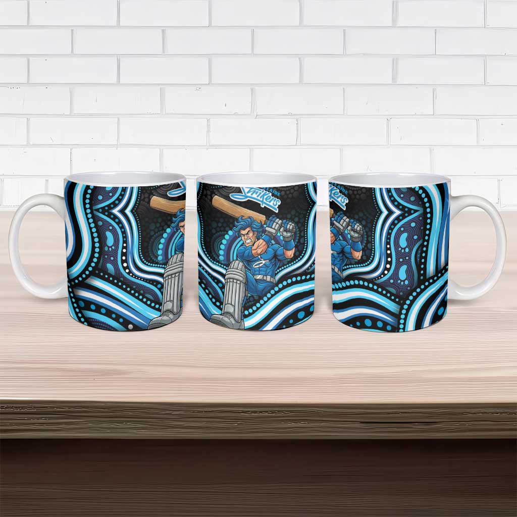 Adelaide Strikers Cricket Ceramic Mug Australian Cricket Mascot - Modern Indigenous Style