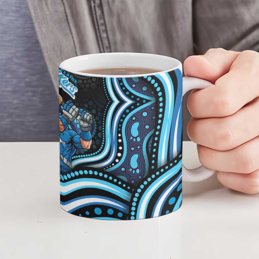 Adelaide Strikers Cricket Ceramic Mug Australian Cricket Mascot - Modern Indigenous Style