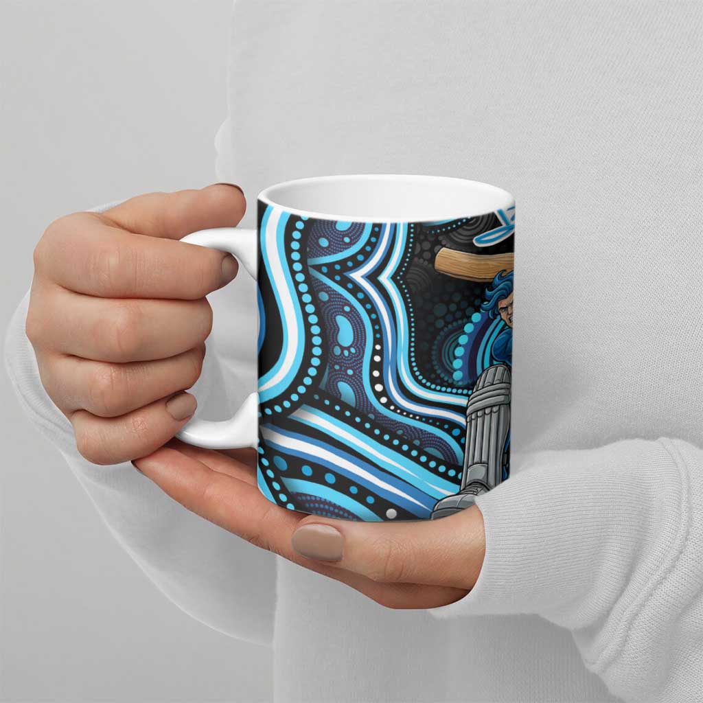 Adelaide Strikers Cricket Ceramic Mug Australian Cricket Mascot - Modern Indigenous Style