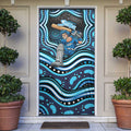 Adelaide Strikers Cricket Door Cover Australian Cricket Mascot - Modern Indigenous Style