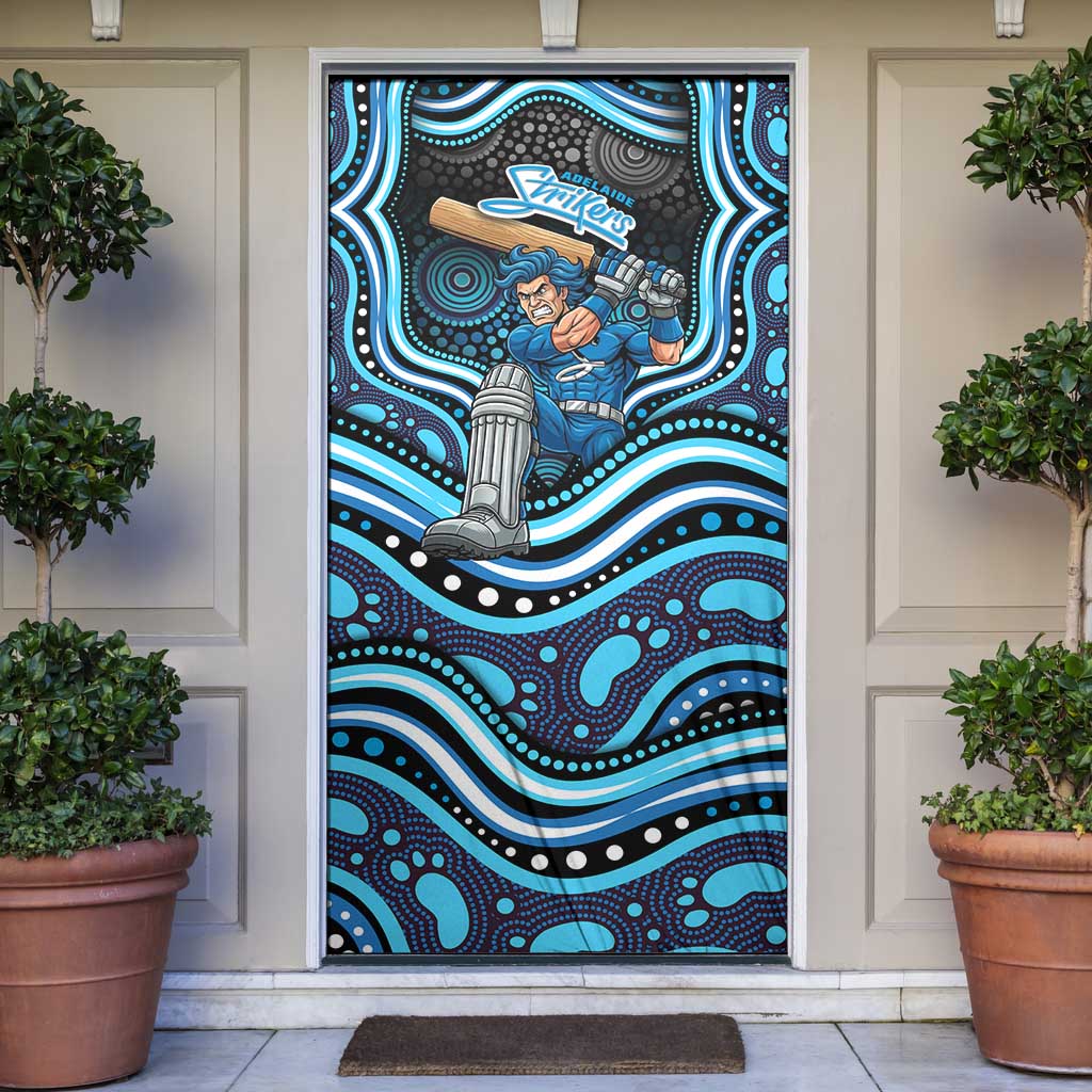 Adelaide Strikers Cricket Door Cover Australian Cricket Mascot - Modern Indigenous Style