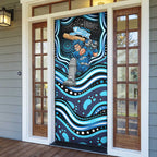 Adelaide Strikers Cricket Door Cover Australian Cricket Mascot - Modern Indigenous Style