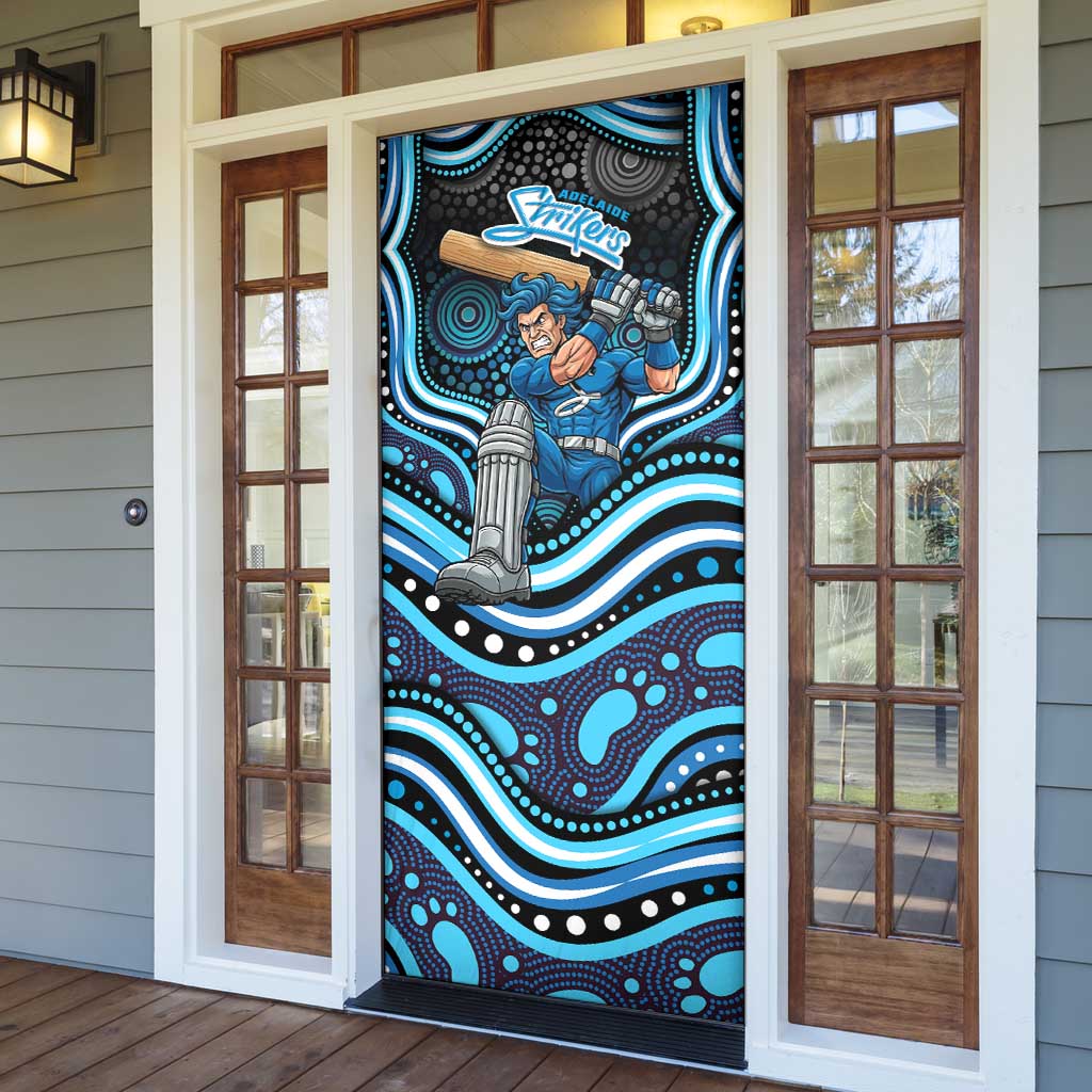 Adelaide Strikers Cricket Door Cover Australian Cricket Mascot - Modern Indigenous Style