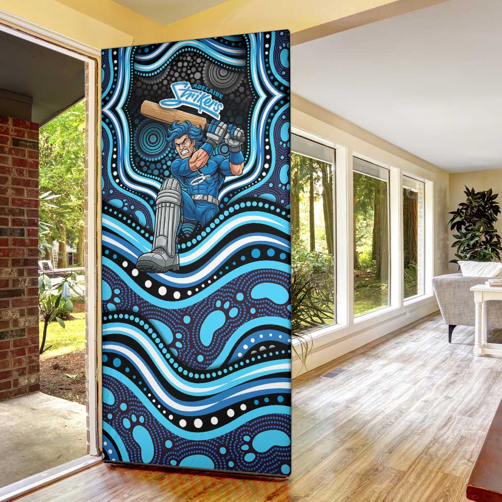 Adelaide Strikers Cricket Door Cover Australian Cricket Mascot - Modern Indigenous Style