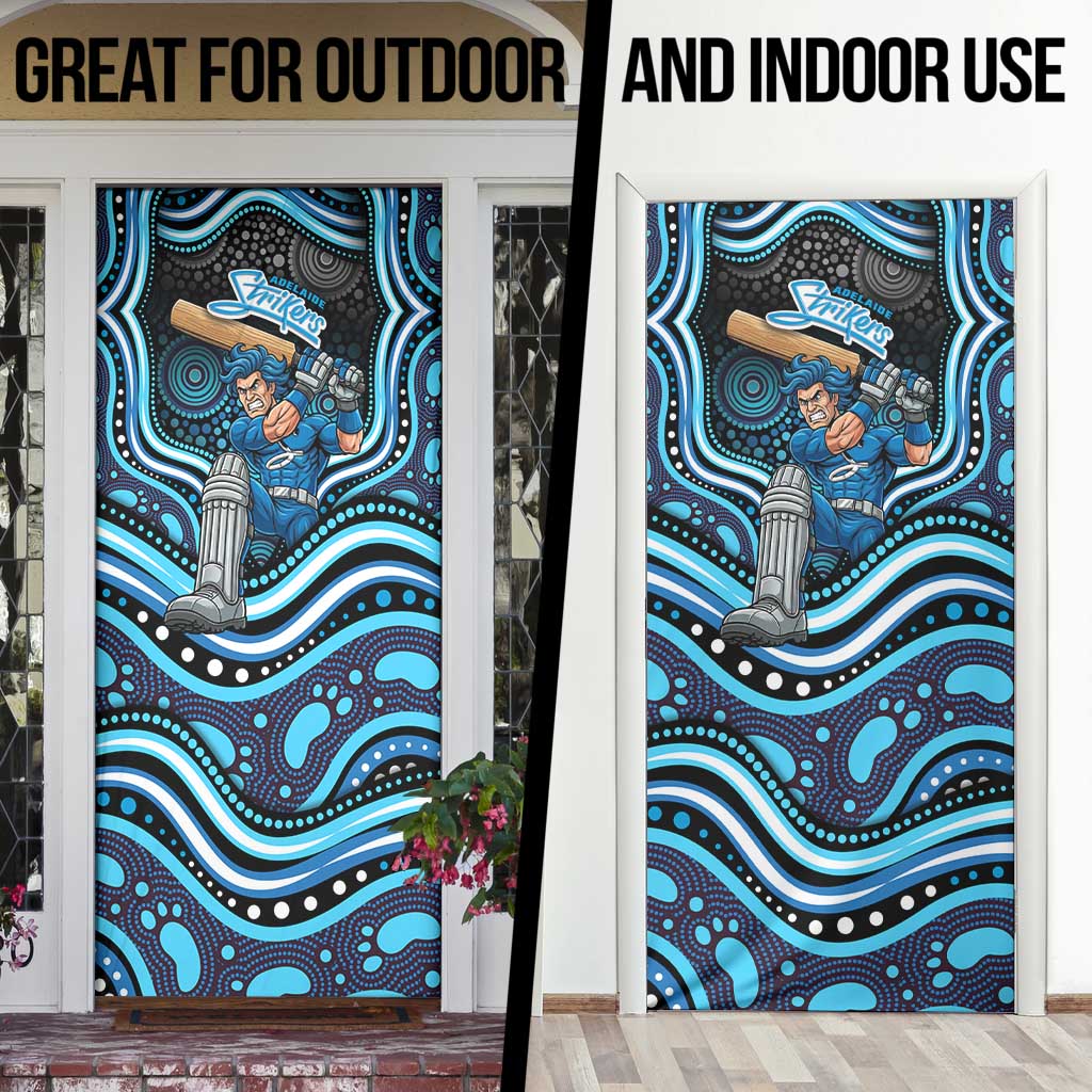 Adelaide Strikers Cricket Door Cover Australian Cricket Mascot - Modern Indigenous Style