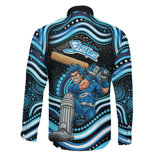 Adelaide Strikers Cricket Family Matching Off Shoulder Maxi Dress and Hawaiian Shirt Australian Cricket Mascot - Modern Indigenous Style