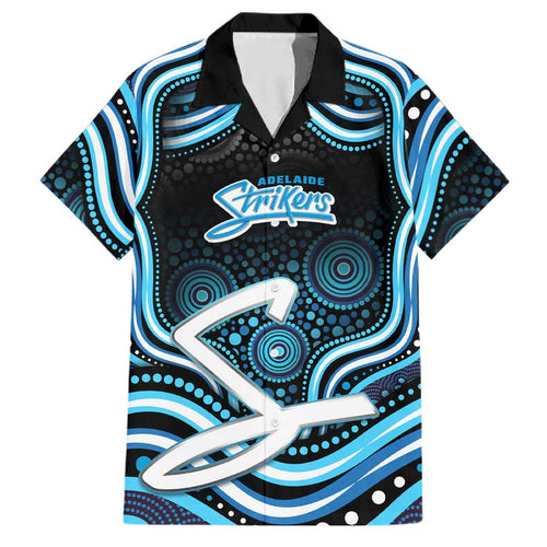 Adelaide Strikers Cricket Family Matching Puletasi and Hawaiian Shirt Australian Cricket Mascot - Modern Indigenous Style