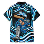 Adelaide Strikers Cricket Family Matching Short Sleeve Bodycon Dress and Hawaiian Shirt Australian Cricket Mascot - Modern Indigenous Style