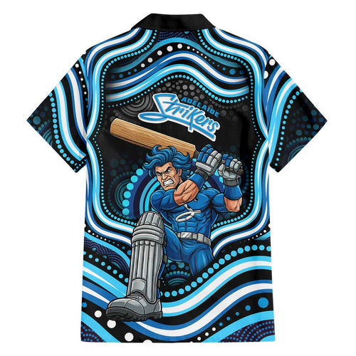 Adelaide Strikers Cricket Family Matching Summer Maxi Dress and Hawaiian Shirt Australian Cricket Mascot - Modern Indigenous Style