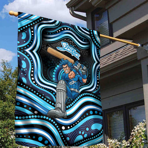 Adelaide Strikers Cricket Garden Flag Australian Cricket Mascot - Modern Indigenous Style