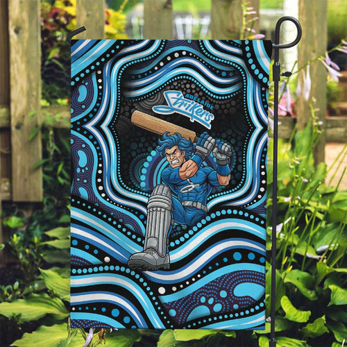 Adelaide Strikers Cricket Garden Flag Australian Cricket Mascot - Modern Indigenous Style