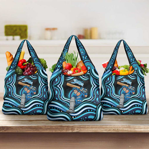 Adelaide Strikers Cricket Grocery Bag Australian Cricket Mascot - Modern Indigenous Style