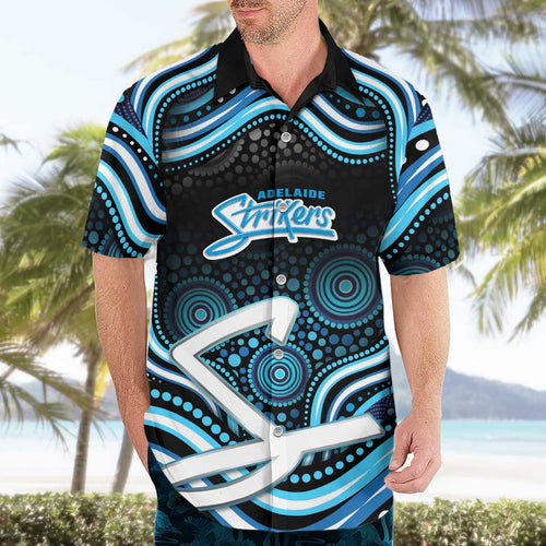 Adelaide Strikers Cricket Hawaiian Shirt Australian Cricket Mascot - Modern Indigenous Style