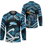Adelaide Strikers Cricket Hockey Jersey Australian Cricket Mascot - Modern Indigenous Style