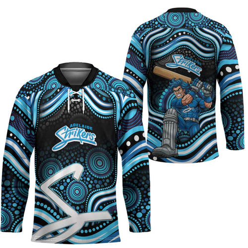 Adelaide Strikers Cricket Hockey Jersey Australian Cricket Mascot - Modern Indigenous Style