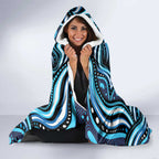 Adelaide Strikers Cricket Hooded Blanket Australian Cricket Mascot - Modern Indigenous Style