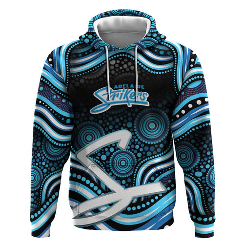 Adelaide Strikers Cricket Hoodie Australian Cricket Mascot - Modern Indigenous Style