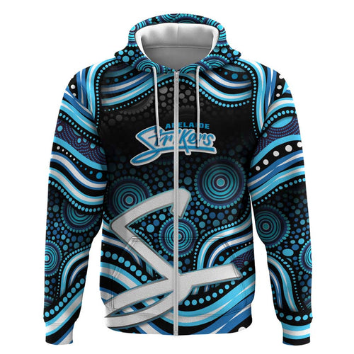 Adelaide Strikers Cricket Hoodie Australian Cricket Mascot - Modern Indigenous Style