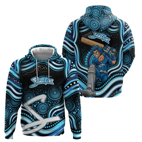 Adelaide Strikers Cricket Hoodie Australian Cricket Mascot - Modern Indigenous Style