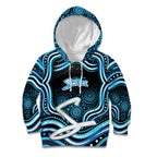 Adelaide Strikers Cricket Kid Hoodie Australian Cricket Mascot - Modern Indigenous Style