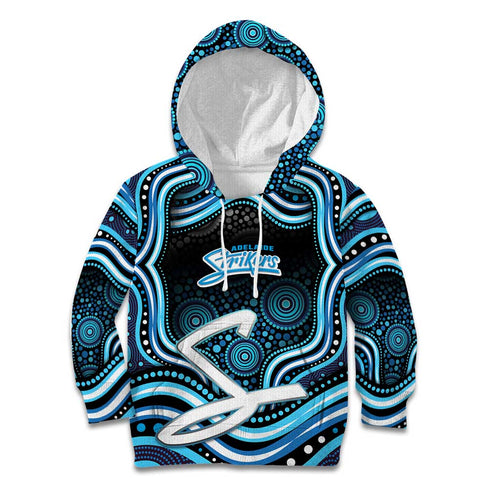 Adelaide Strikers Cricket Kid Hoodie Australian Cricket Mascot - Modern Indigenous Style