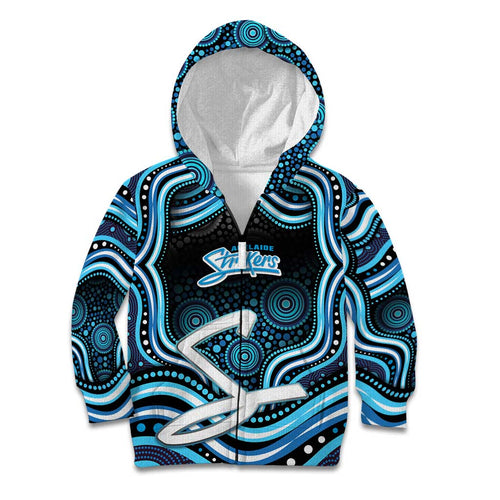 Adelaide Strikers Cricket Kid Hoodie Australian Cricket Mascot - Modern Indigenous Style