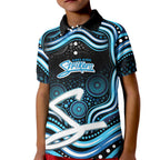 Adelaide Strikers Cricket Kid Polo Shirt Australian Cricket Mascot - Modern Indigenous Style