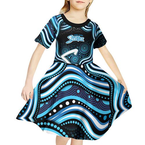 Adelaide Strikers Cricket Kid Short Sleeve Dress Australian Cricket Mascot - Modern Indigenous Style
