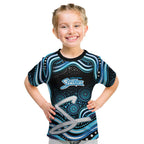 Adelaide Strikers Cricket Kid T Shirt Australian Cricket Mascot - Modern Indigenous Style