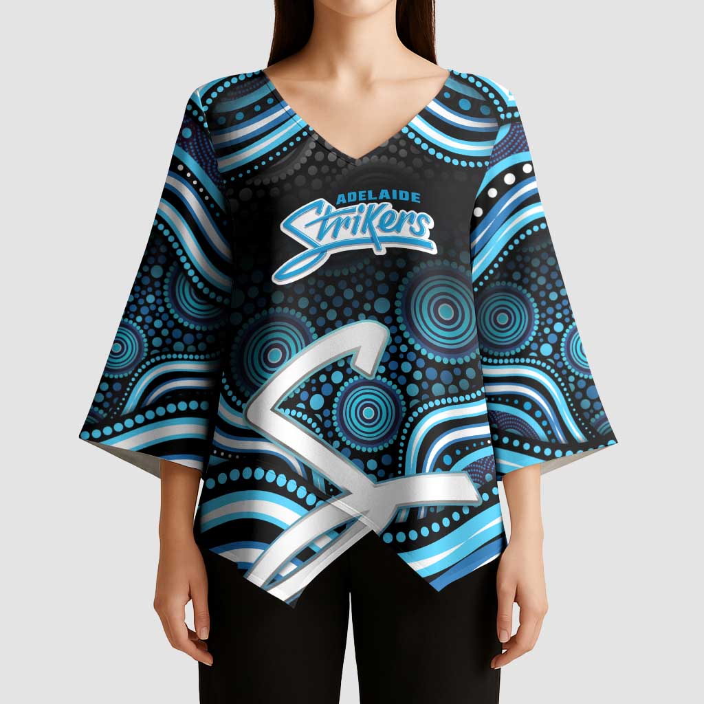 Adelaide Strikers Cricket Kimono Sleeve Blouse Australian Cricket Mascot - Modern Indigenous Style