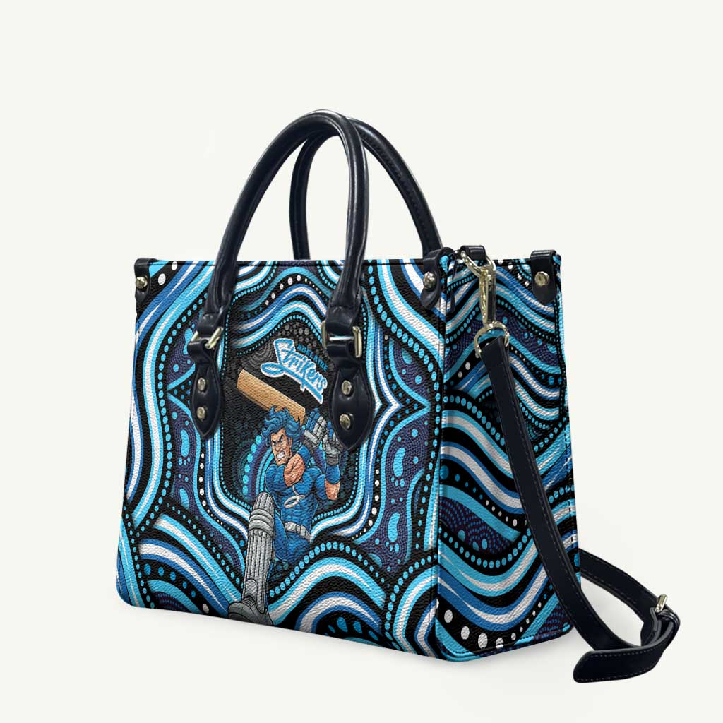 Adelaide Strikers Cricket Leather Bag Australian Cricket Mascot - Modern Indigenous Style