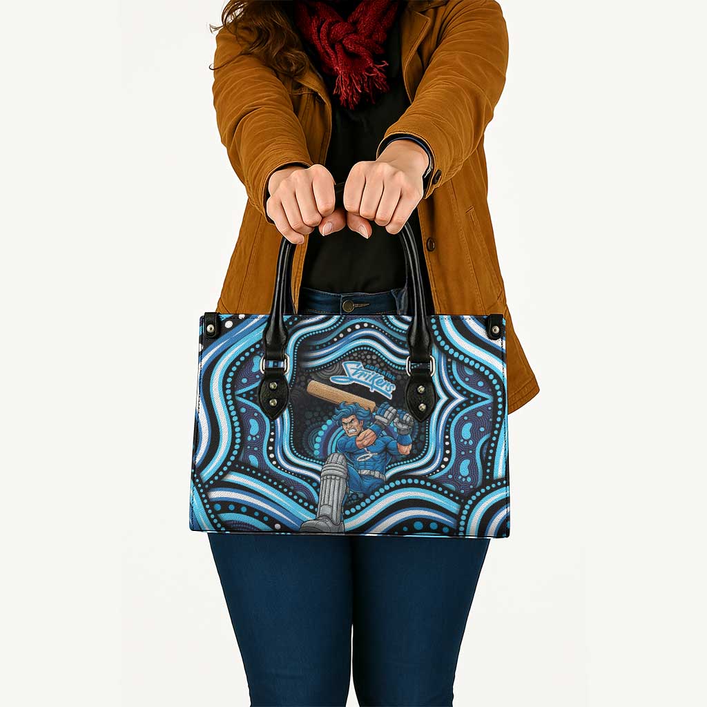 Adelaide Strikers Cricket Leather Bag Australian Cricket Mascot - Modern Indigenous Style