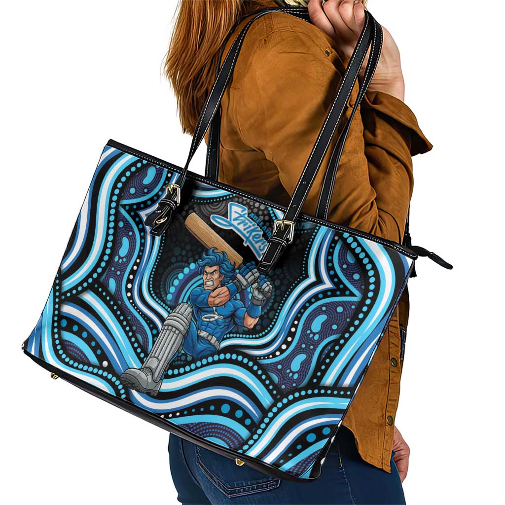 Adelaide Strikers Cricket Leather Tote Bag Australian Cricket Mascot - Modern Indigenous Style