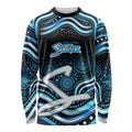 Adelaide Strikers Cricket Long Sleeve Shirt Australian Cricket Mascot - Modern Indigenous Style