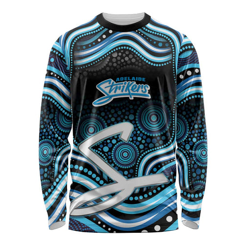 Adelaide Strikers Cricket Long Sleeve Shirt Australian Cricket Mascot - Modern Indigenous Style